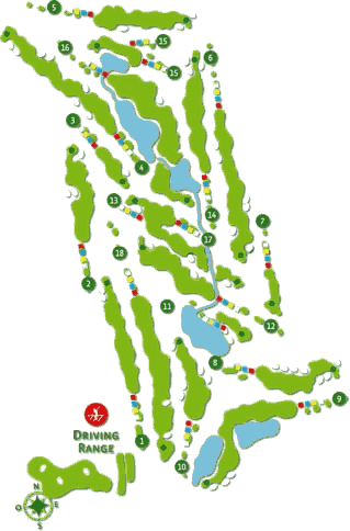 Laranjal Golf Course layout