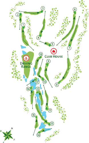 Pinheiros Altos Golf Course layout