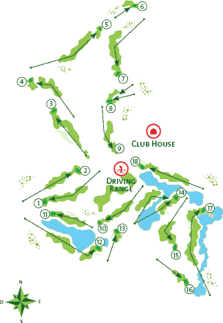Victoria Golf Course layout